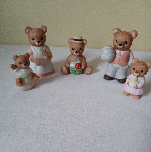 Homco porcelain bear Easter collection - Picture 1 of 5
